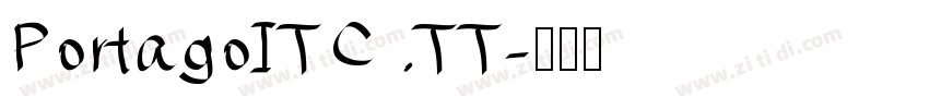 PortagoITC TT字体转换